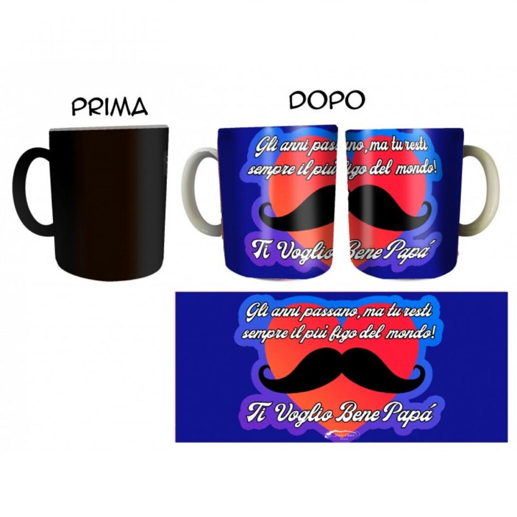 MUG MAGICA GLI ANNI PASSANO MA
TAZZA TERMOATTIVA