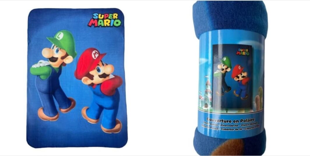 Super Mario Coperta In Pile Polare