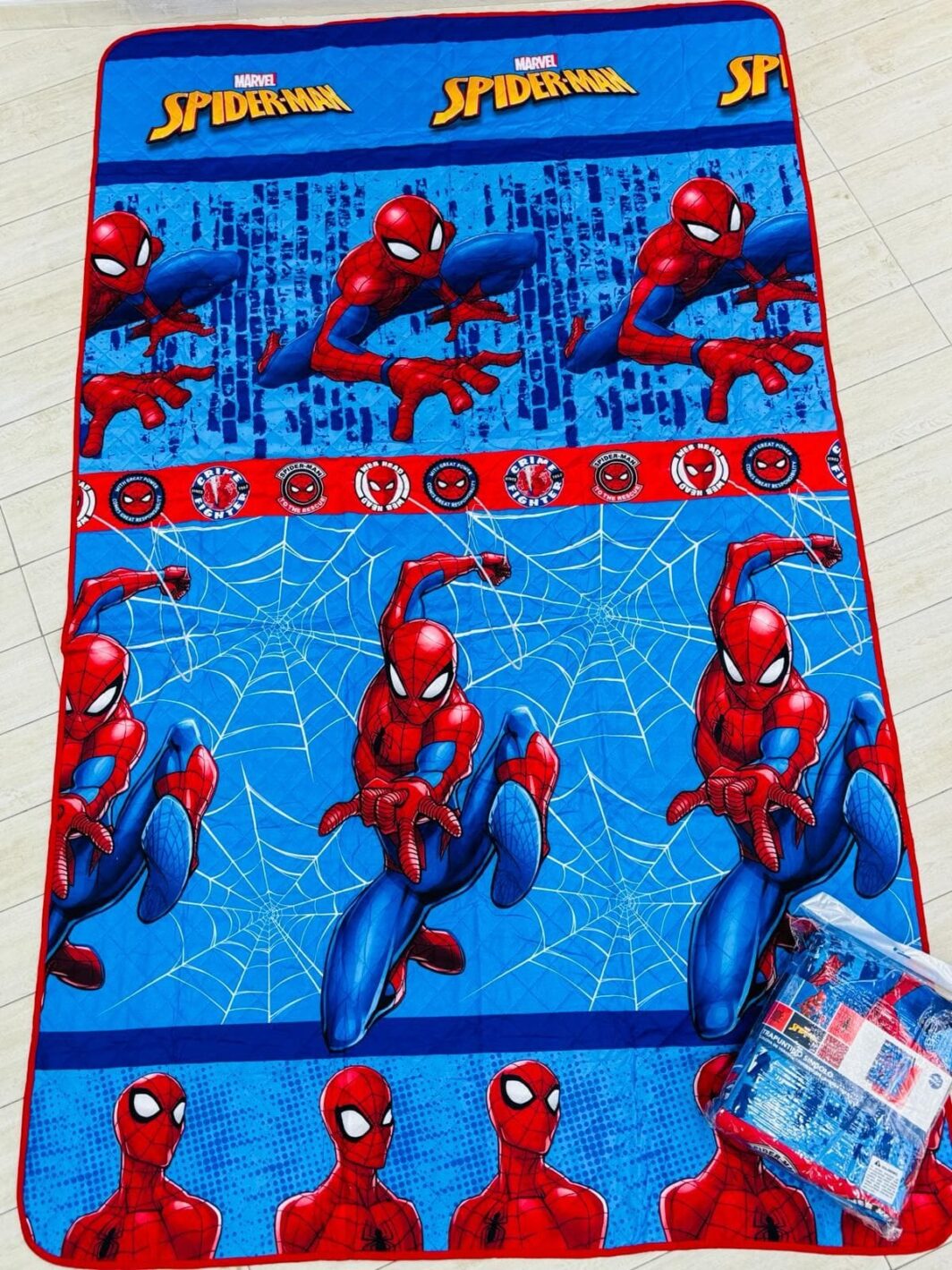 Trapuntino Copriletto Estivo Disney "SPIDERMAN" Letto Singolo In Stampa Digitale