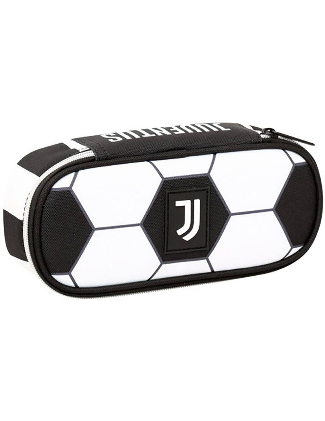 Seven Juventus - Astuccio Bustina Round Plus per la scuola o il tempo libero, 23x10x5,5cm