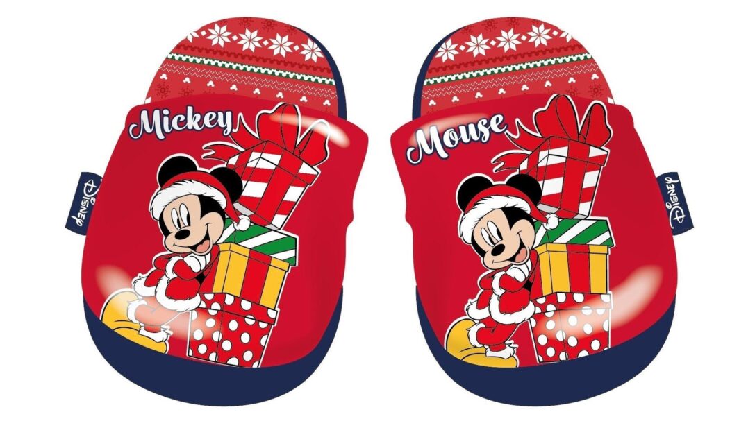 PANTOFOLE MICKEY MOUSE NATALE