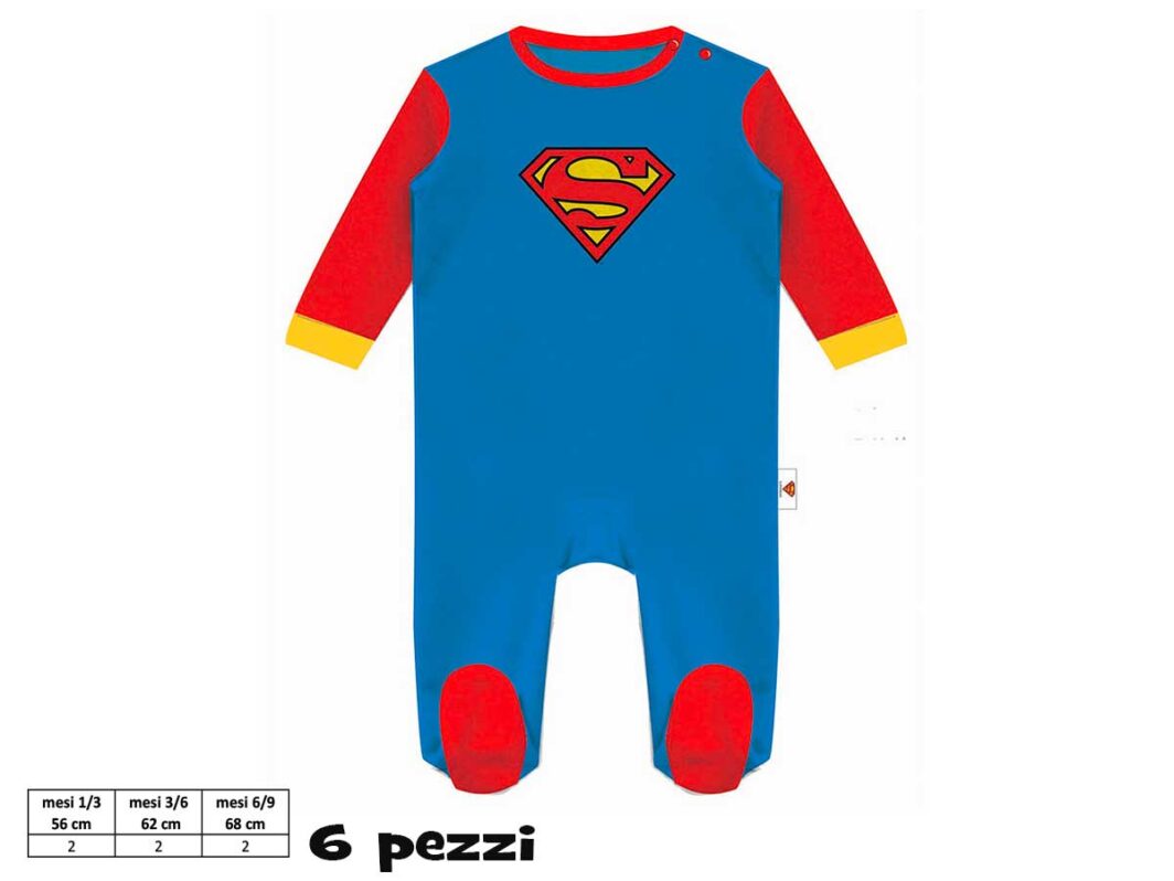 TUTINA GAMBA LUNGA SUPERMAN MULTICOLOR